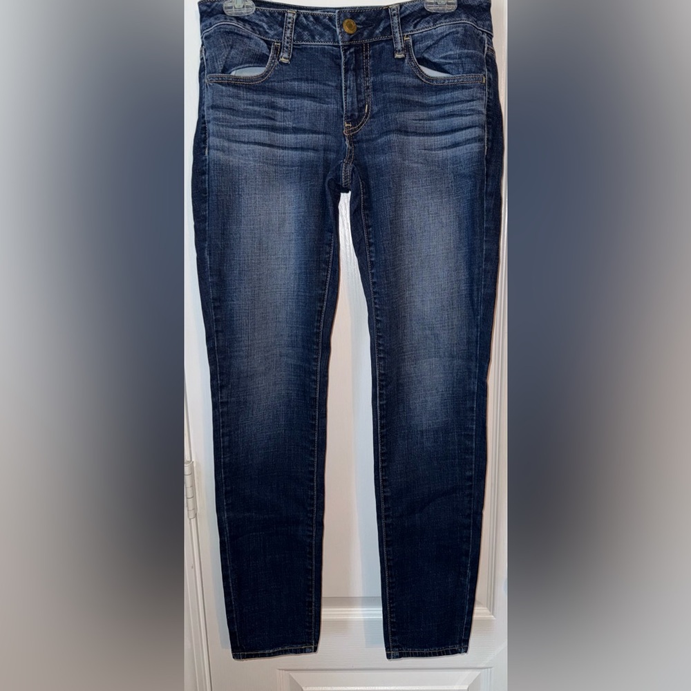 American Eagle Dark Denim Skinny Jegging Size 6